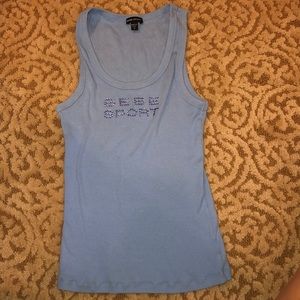 Bebe sport blue tank top size M